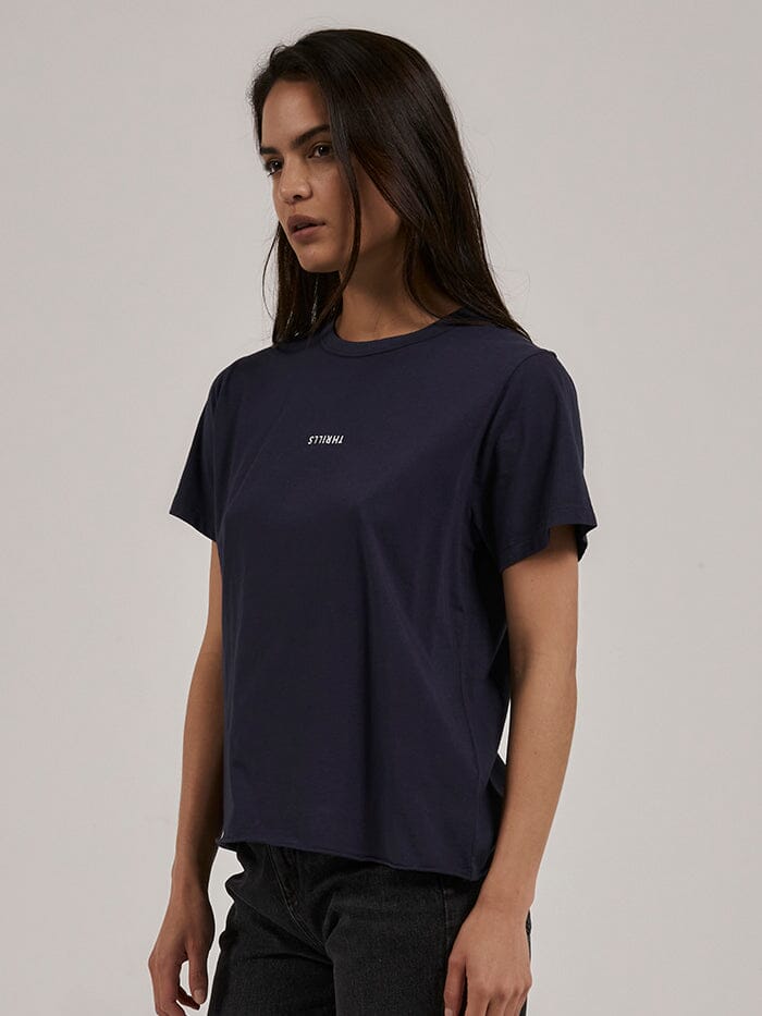 Minimal Thrills Relaxed Tee - Station Navy