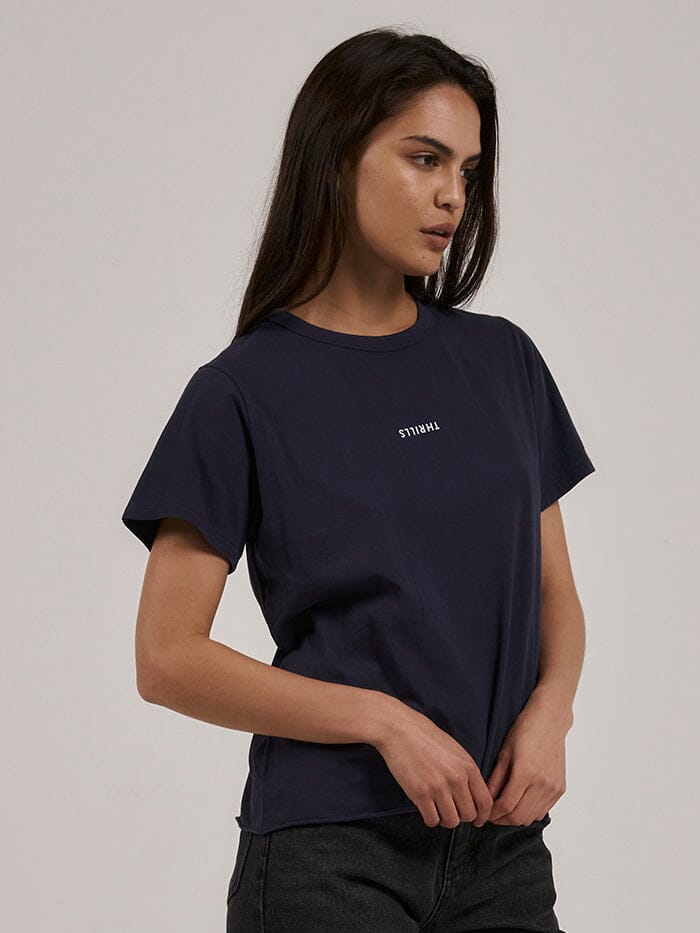 Minimal Thrills Relaxed Tee - Station Navy