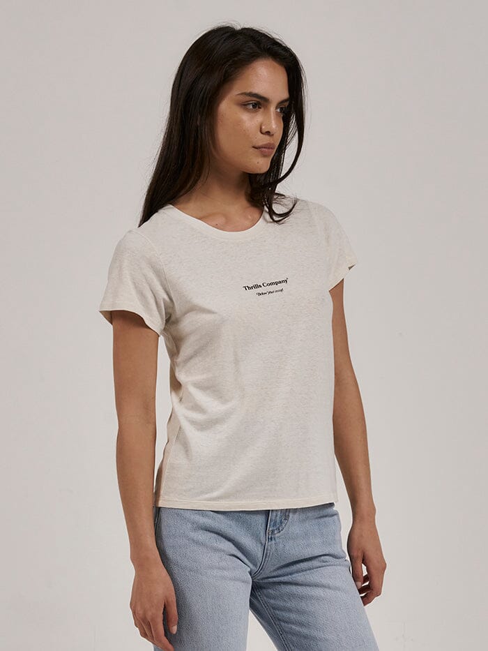 Above So Below Hemp Everyday Tee - Heritage White