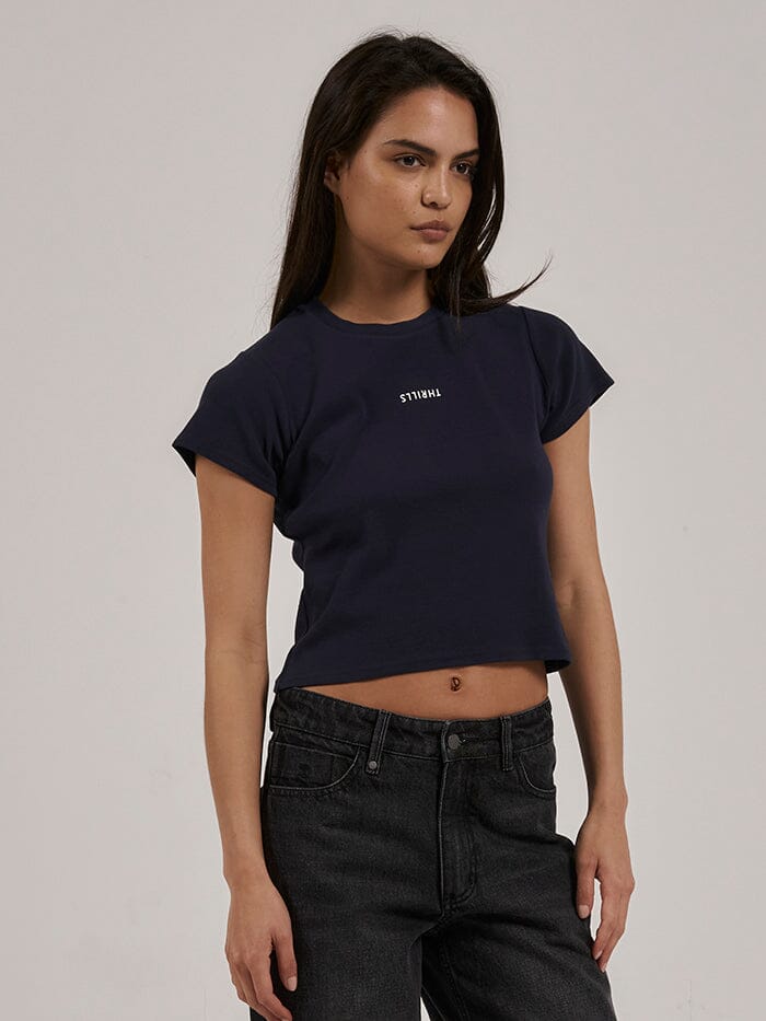 Minimal Thrills Mini Tee - Station Navy