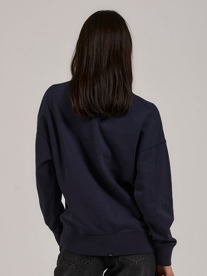 Minimal Thrills Slouch Crew - Station Navy