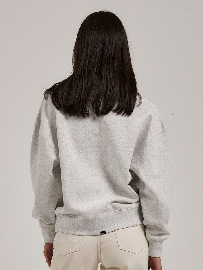 Bad Habits Club Slouch Fleece Polo - White Marle