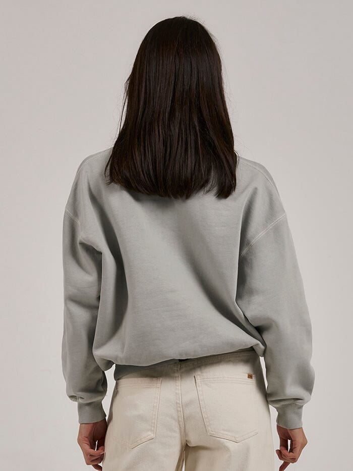 Tempo Retro Slouch Crew - Sage Grey