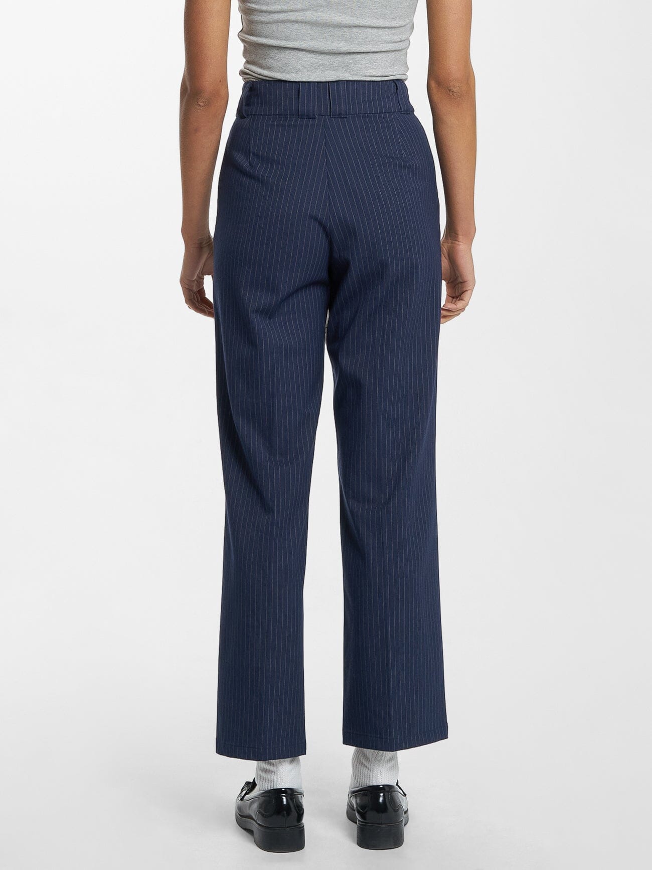 Danny Pinstripe Pant - Station Navy