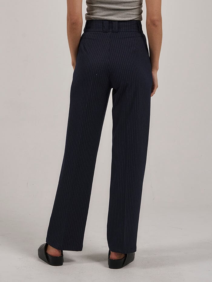 Danny Pinstripe Pant - Station Navy