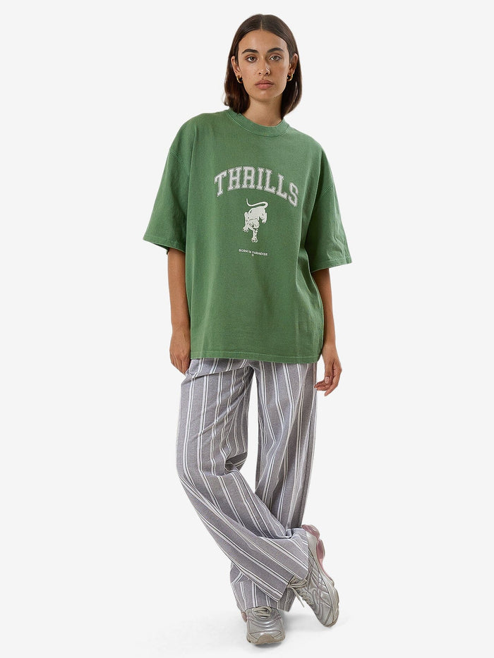 Hard Knocks Oversized Tee - Elm Green 4