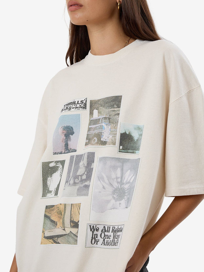 One Way Or Another Oversized Tee - Heritage White 4