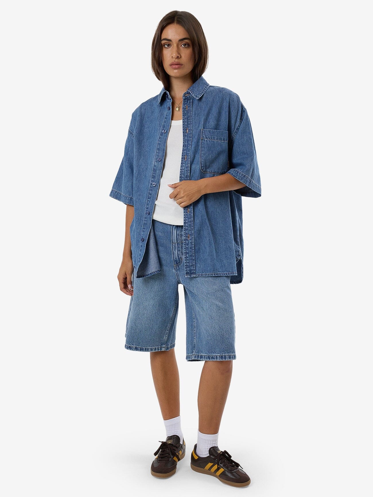 Darian Denim Shirt - Dark Dust Blue 4