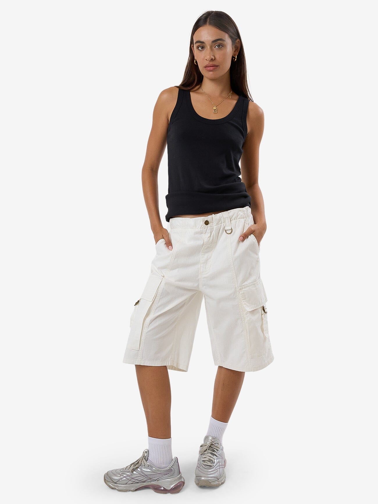 Scout Cargo Jort Vapour White