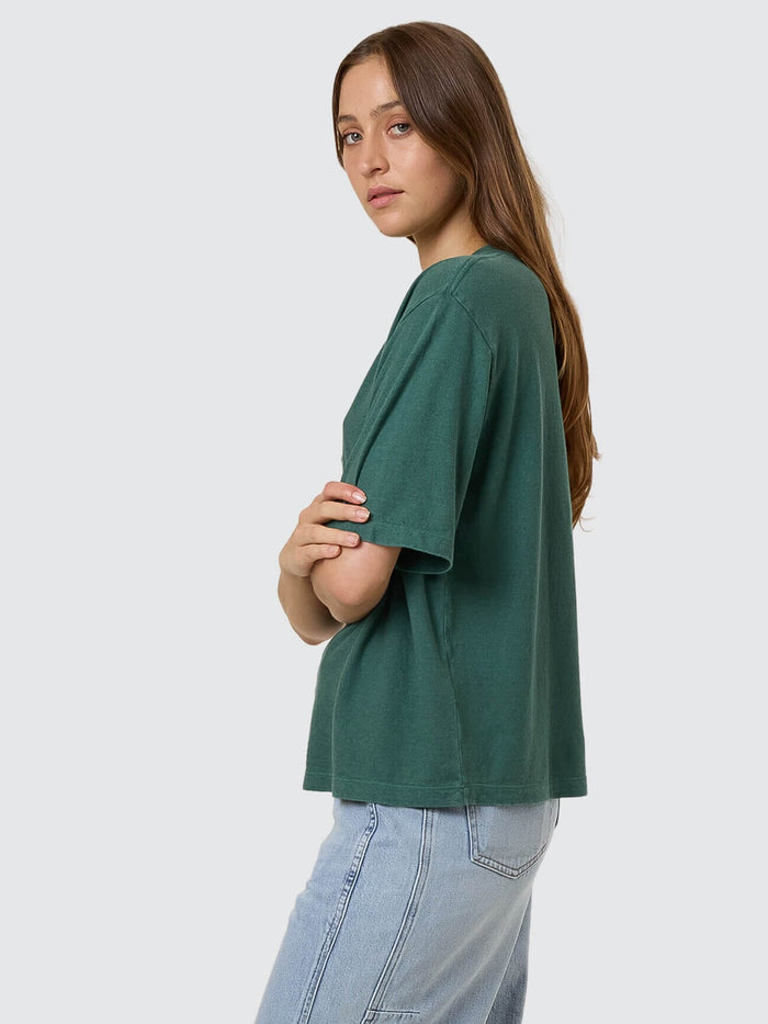 Hemp Square Tee - Sea Pine