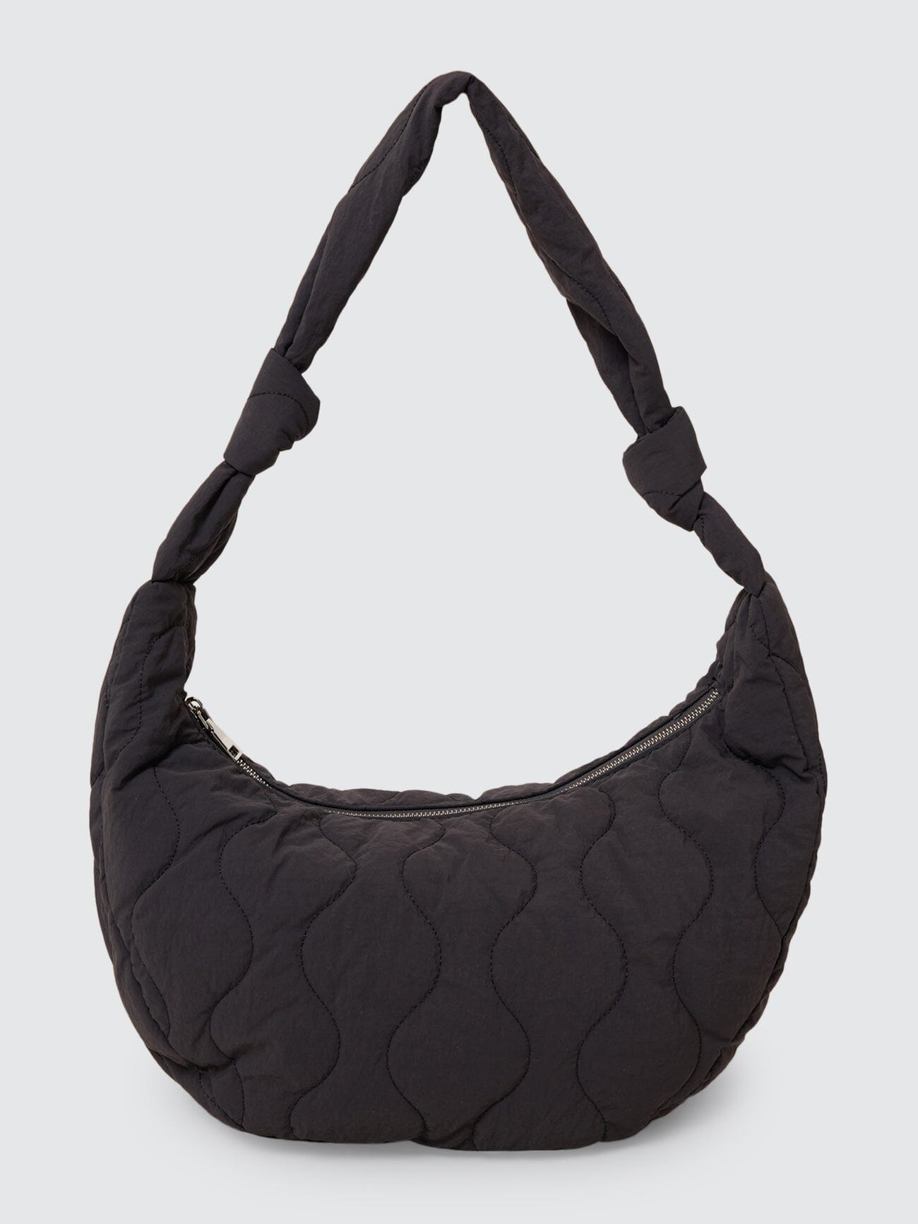 Never Mind Padded Shoulder Bag - Charcoal