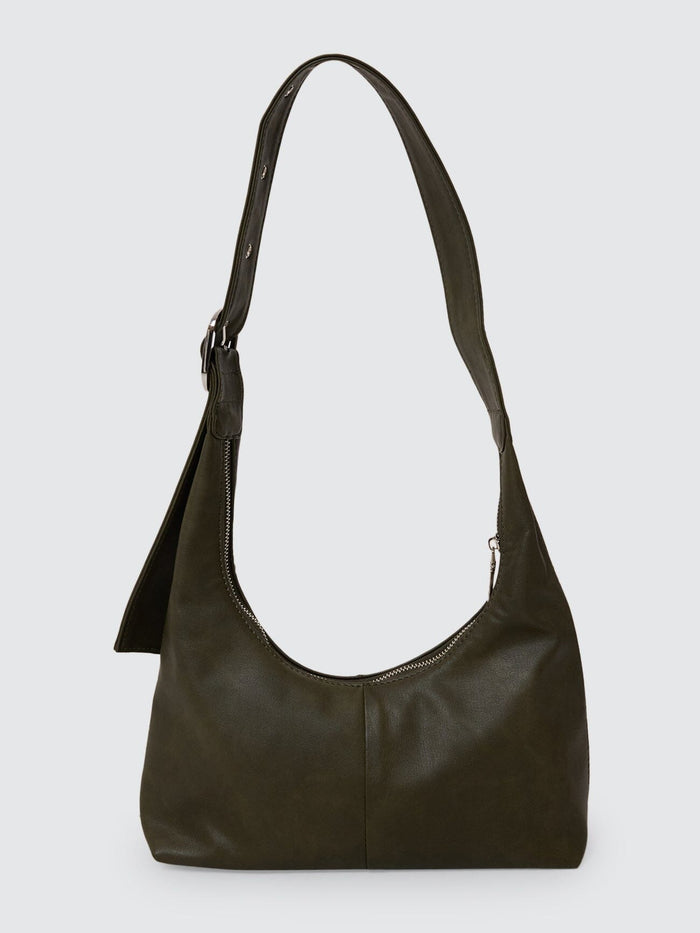 Cyrus Buckle Shoulder Bag - Tarmac