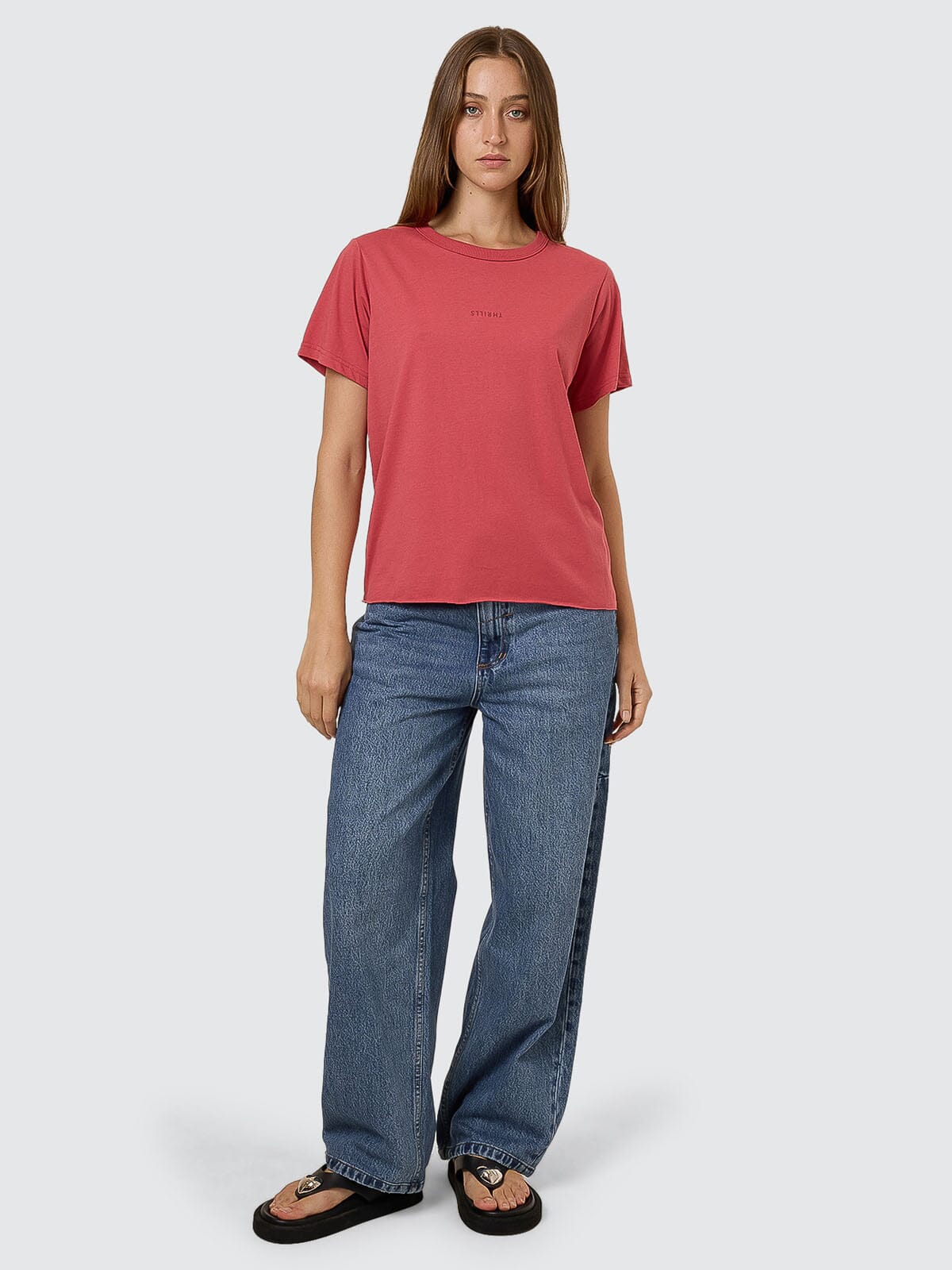 Minimal Thrills Relaxed Tee - Redwood 4