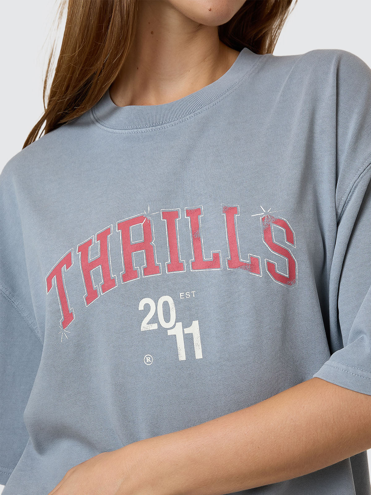 Stadium Oversized Tee - Smog 4