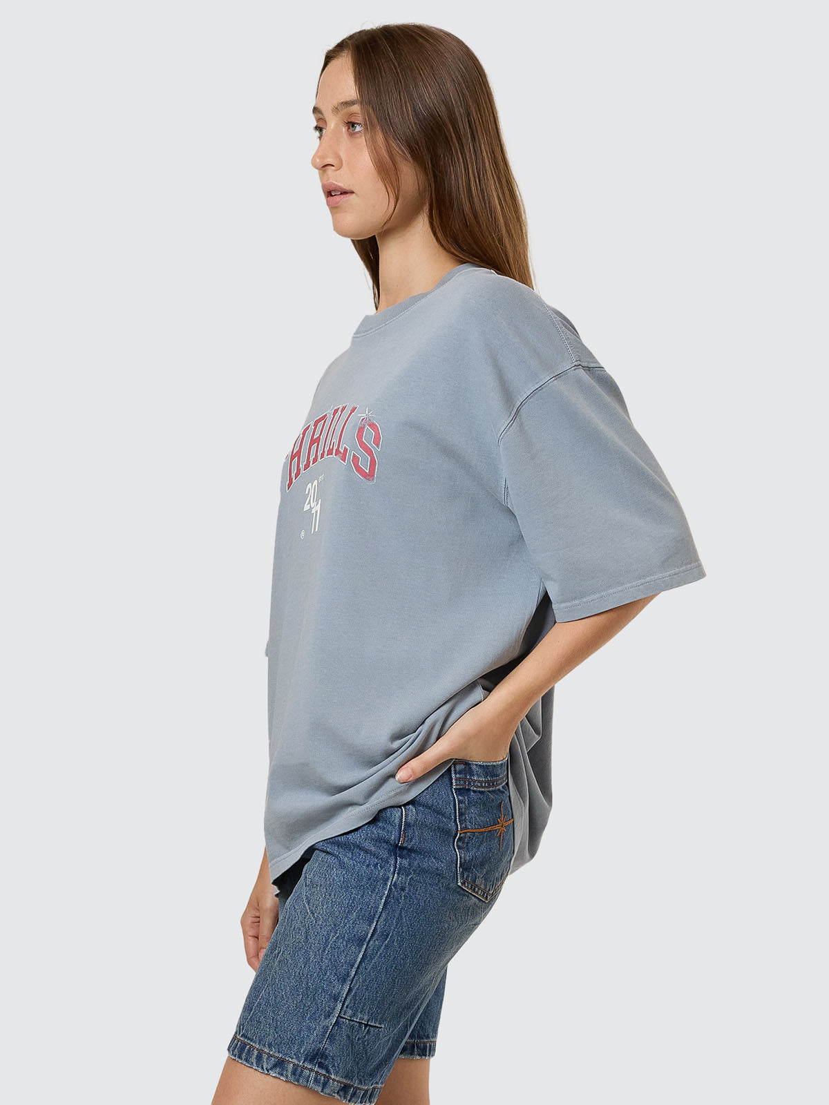 Stadium Oversized Tee - Smog 4