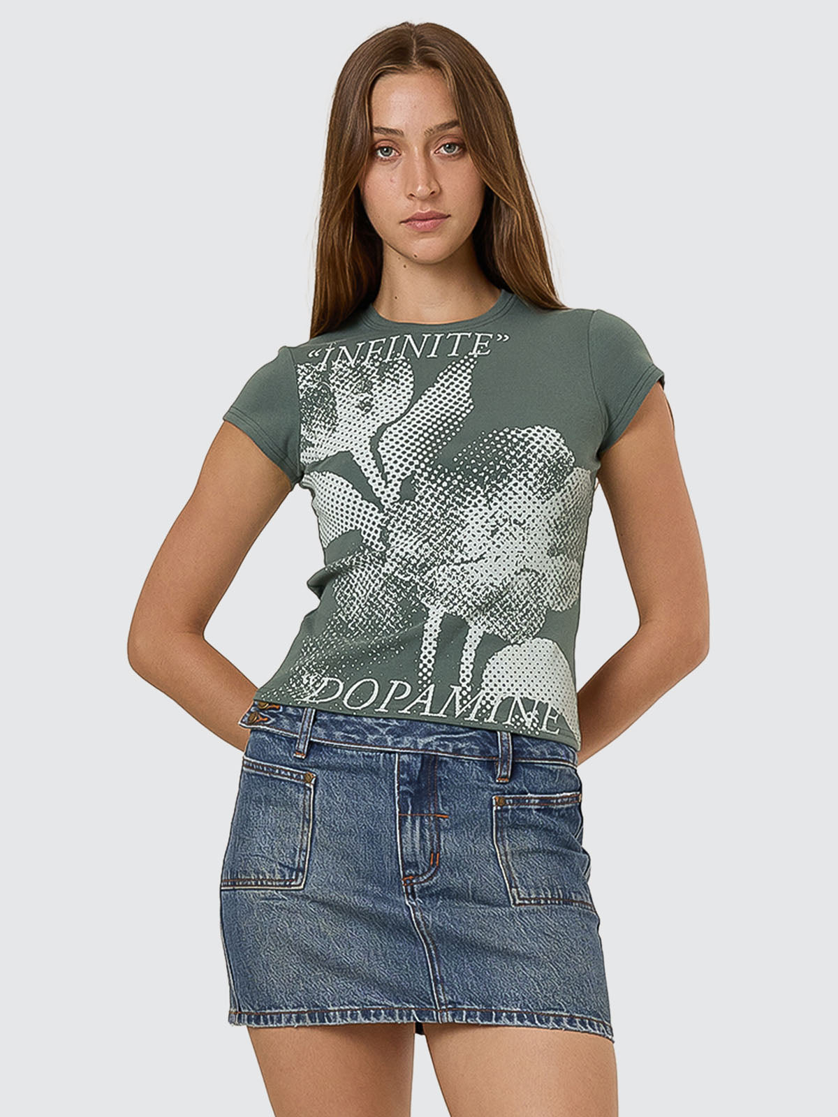 Infinite Dopamine Club Tee - Sea Pine 4