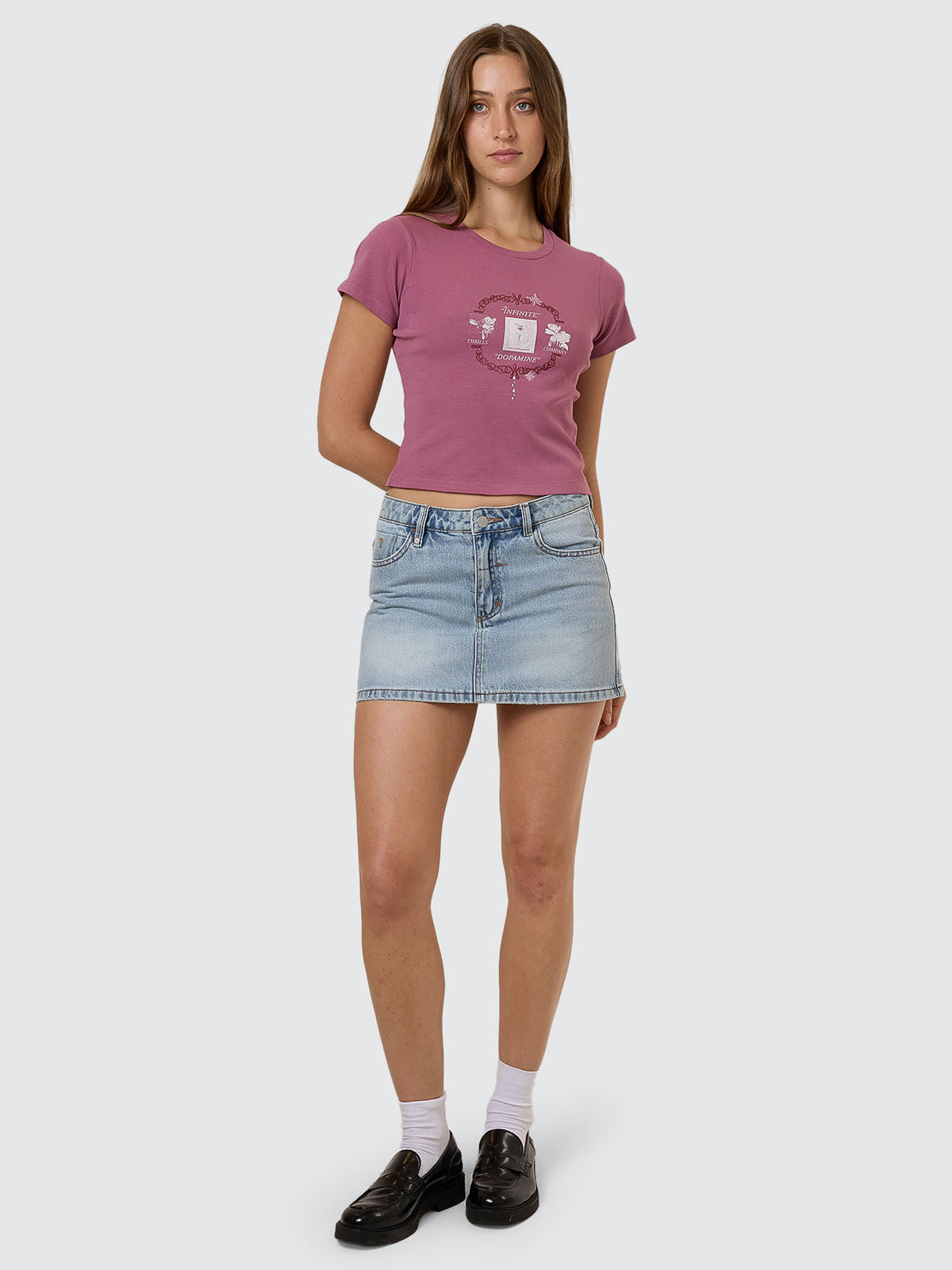 Dopamine Mini Tee - Delta Berry 4