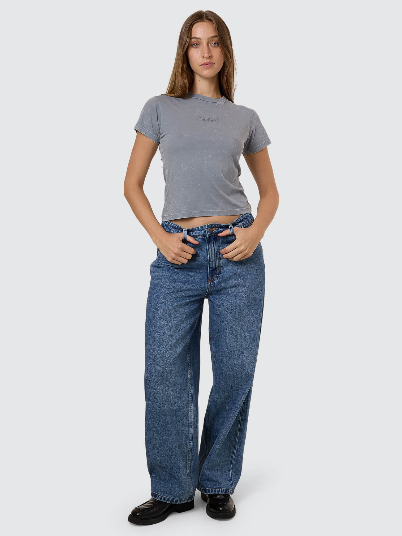 Thrills Workwear Boy Tee - Marble Grey