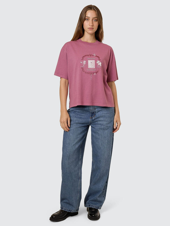 Dopamine Square Tee - Delta Berry 4