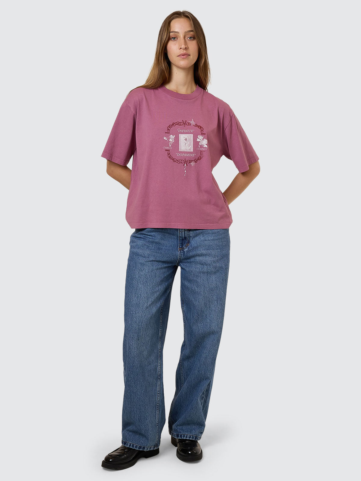 Dopamine Square Tee - Delta Berry 4