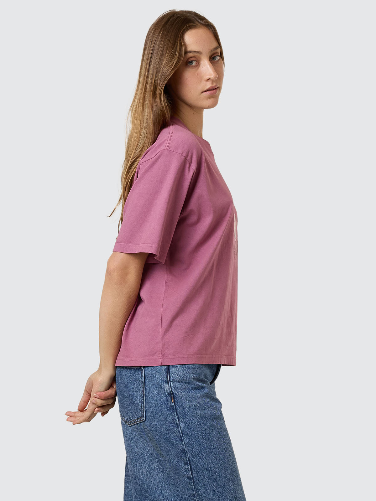 Dopamine Square Tee - Delta Berry 4