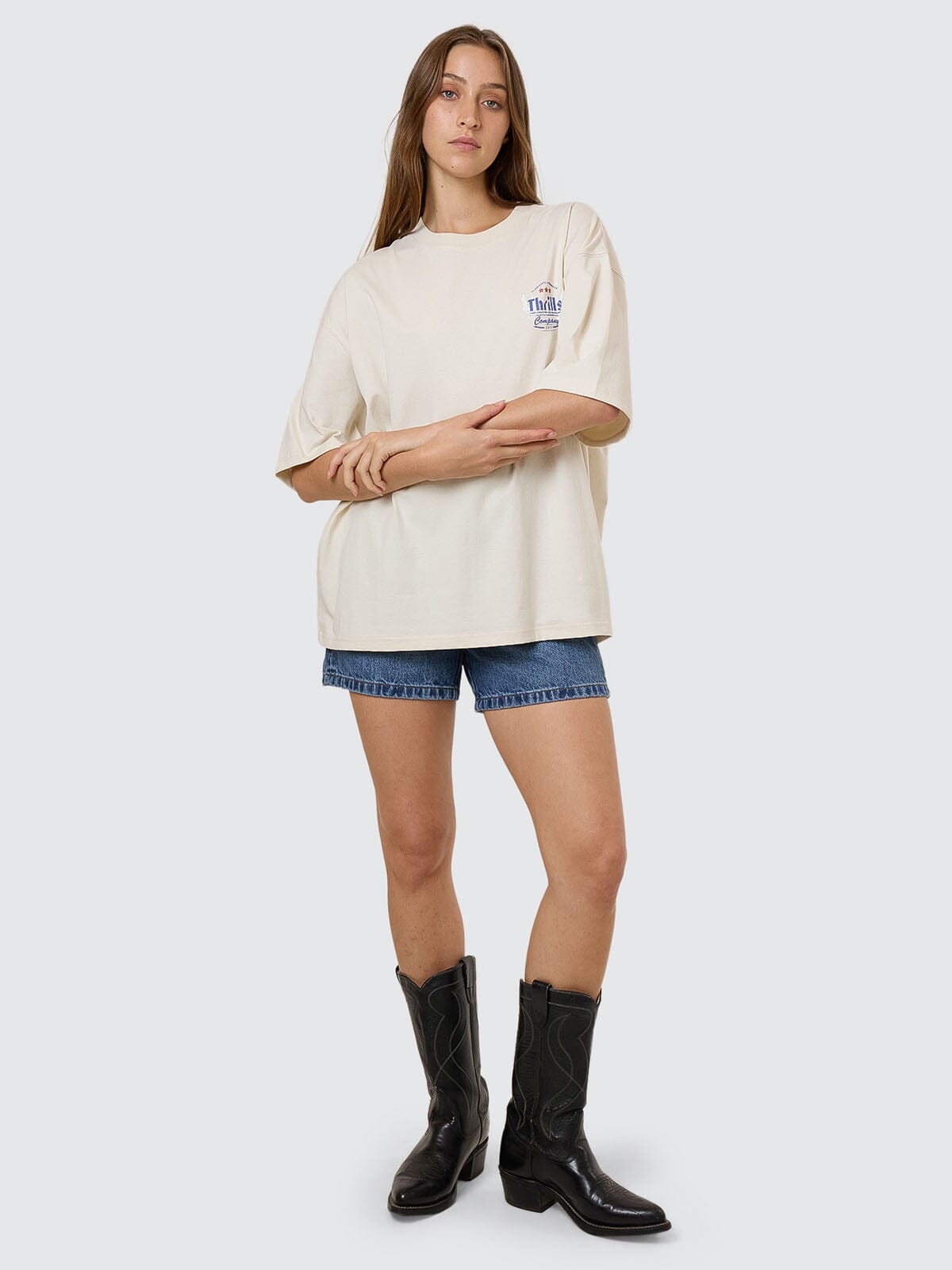 Original Strength Oversized Tee - Heritage White 4