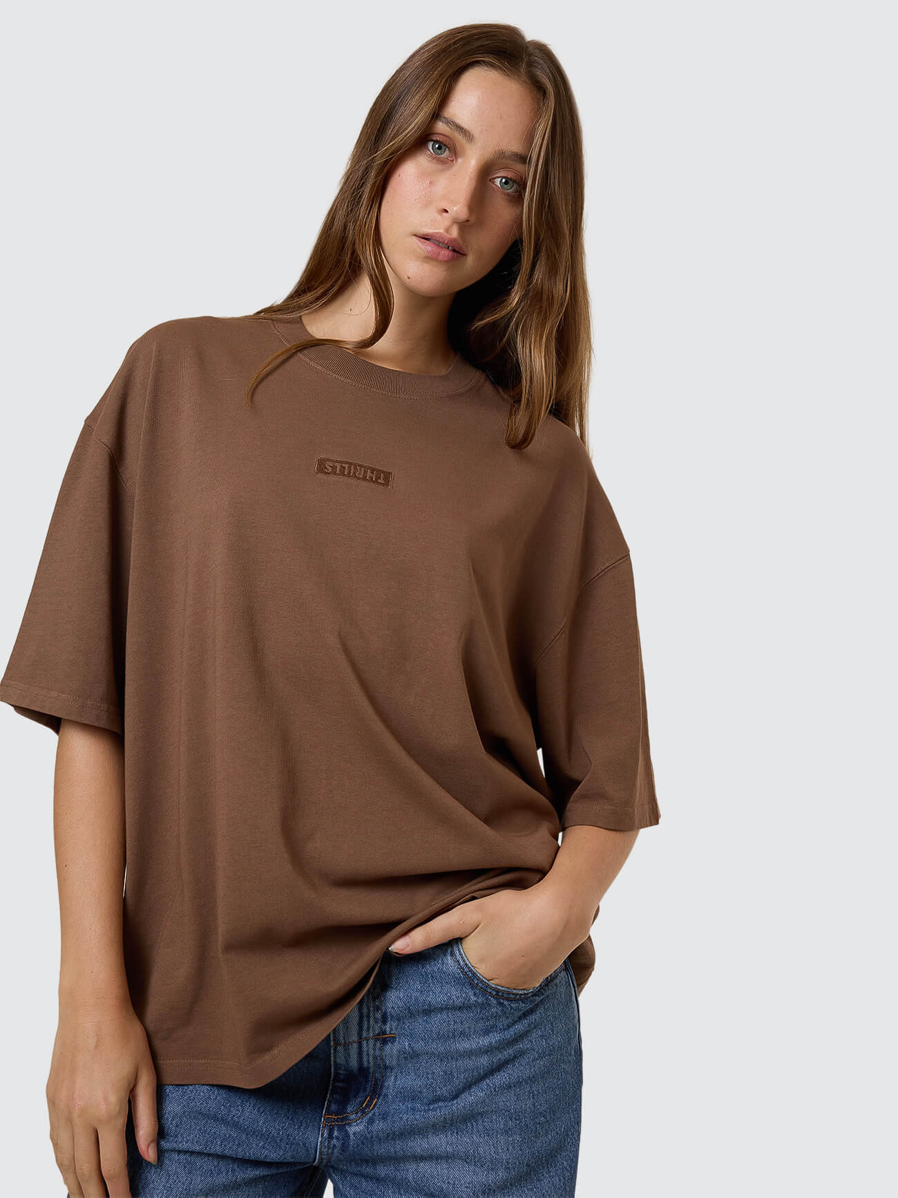 Superior Thrills Oversized Tee - Trader Brown