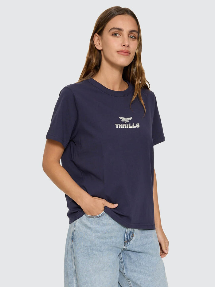 Paradise Before Anarchy Relaxed Tee - Peacoat 4