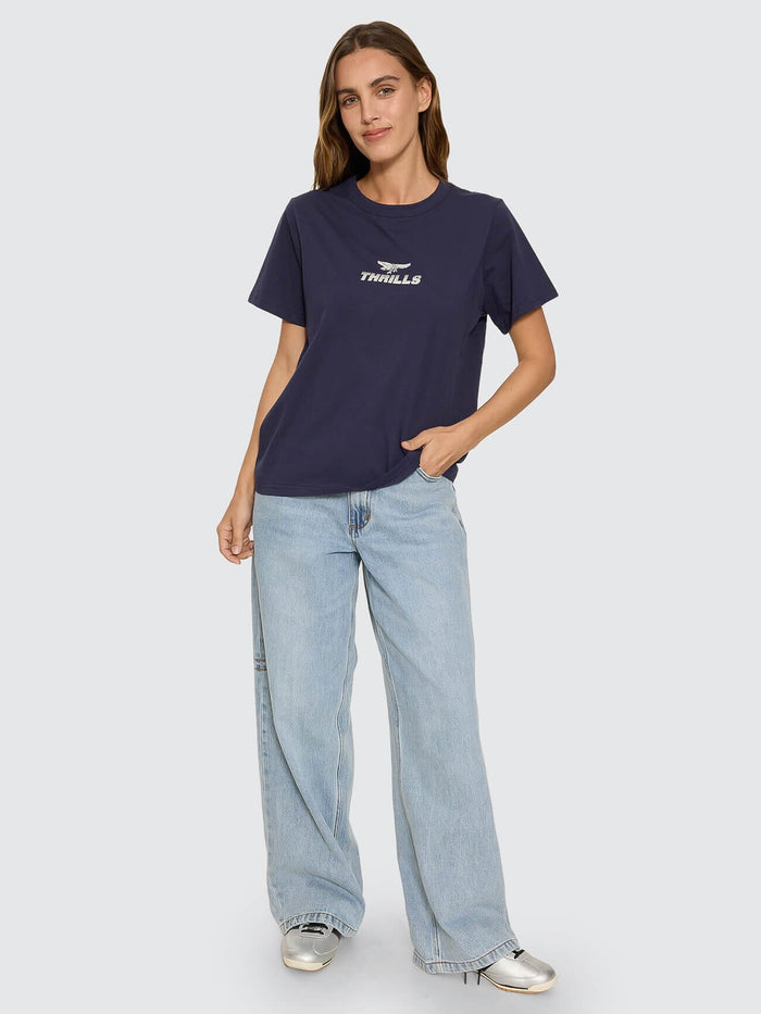 Paradise Before Anarchy Relaxed Tee - Peacoat 4