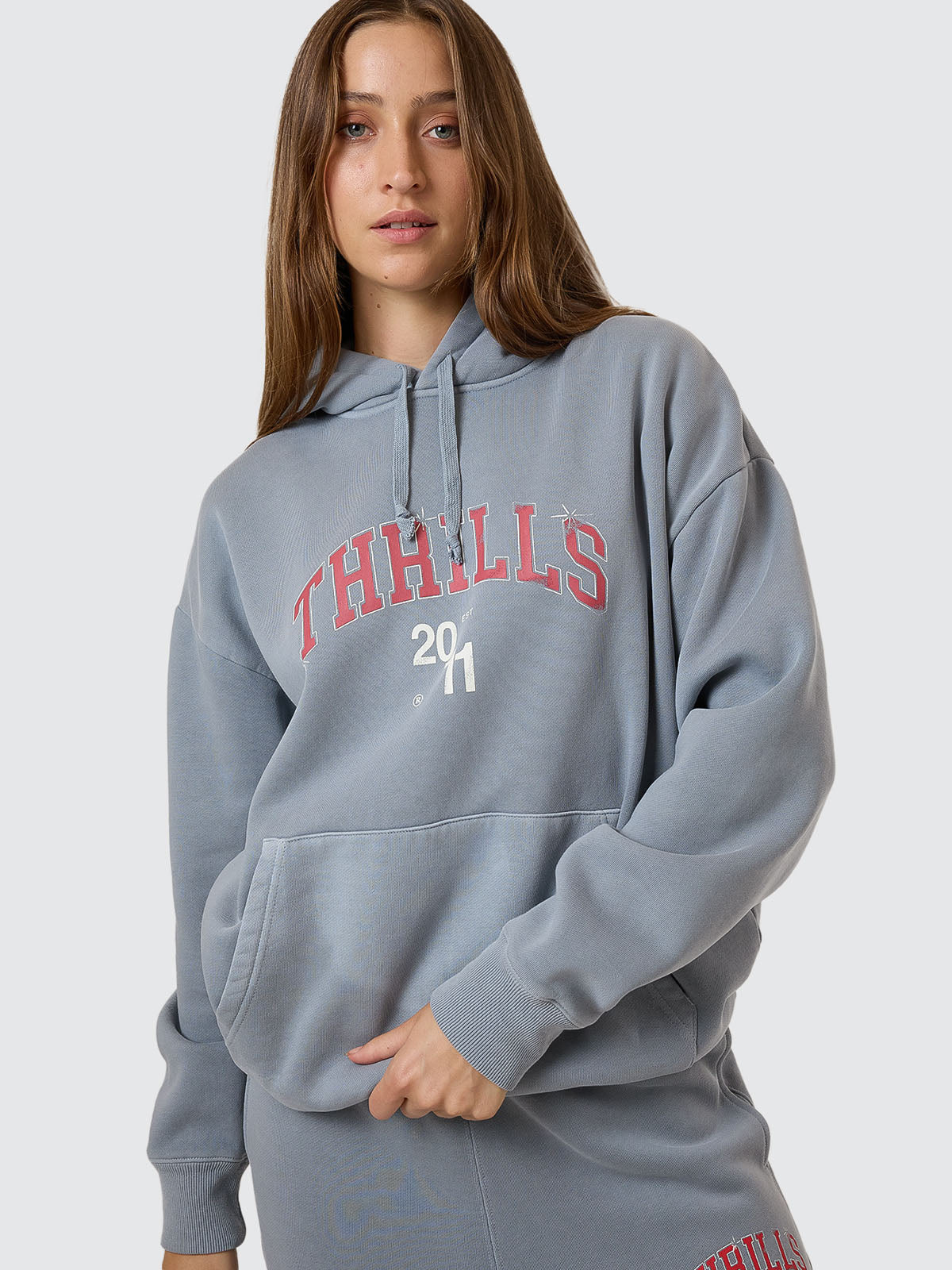 Stadium Fleece Hood - Smog 4