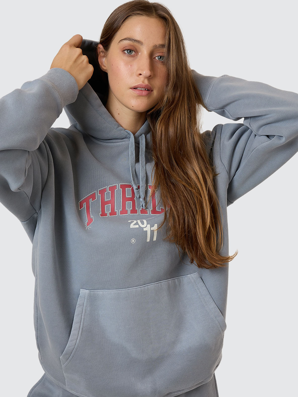 Stadium Fleece Hood - Smog 4