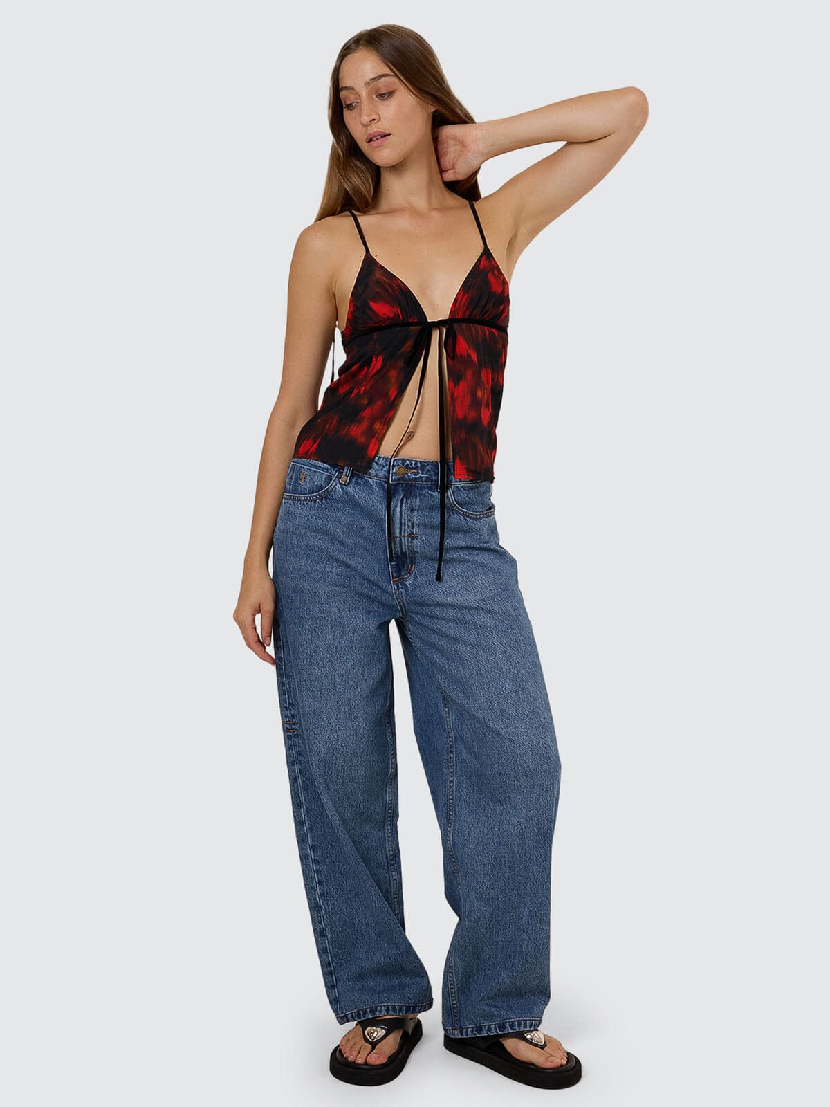 Lucky For You Floral Top - Redwood 4