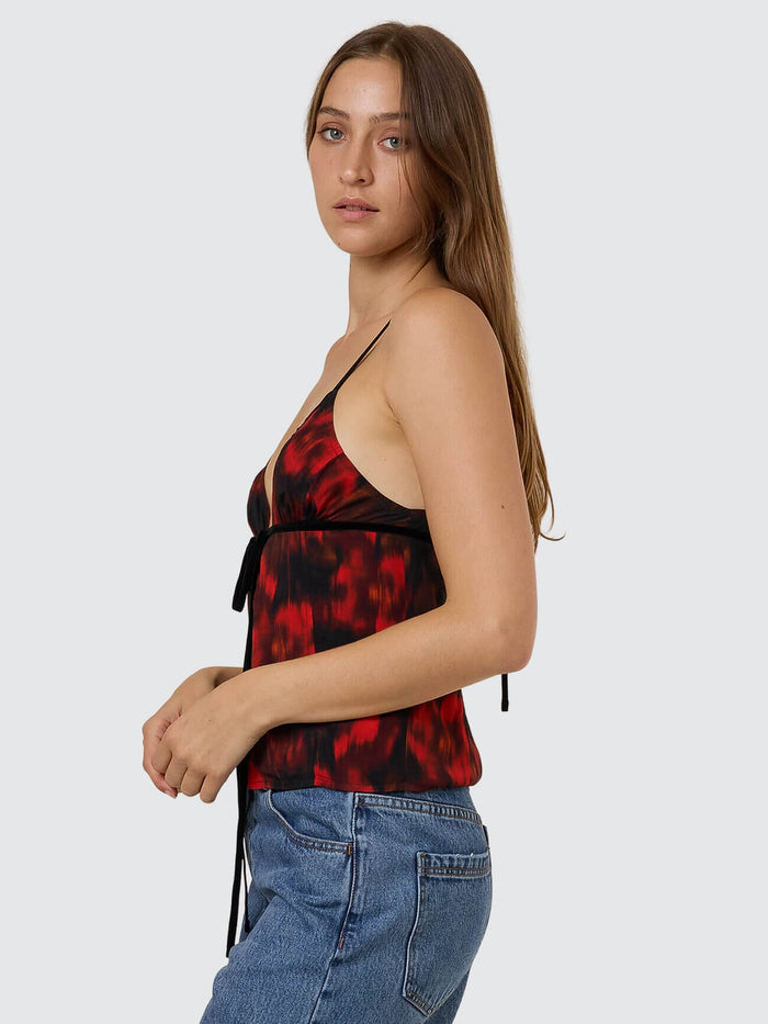 Lucky For You Floral Top - Redwood
