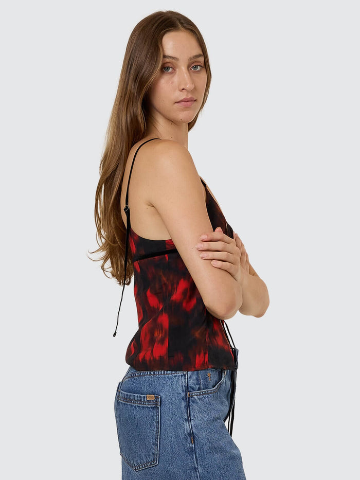 Lucky For You Floral Top - Redwood