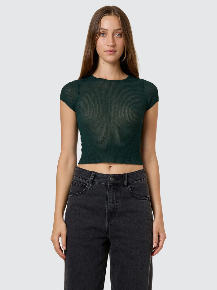 Dissolve My Mind Knit Top - Vista Green