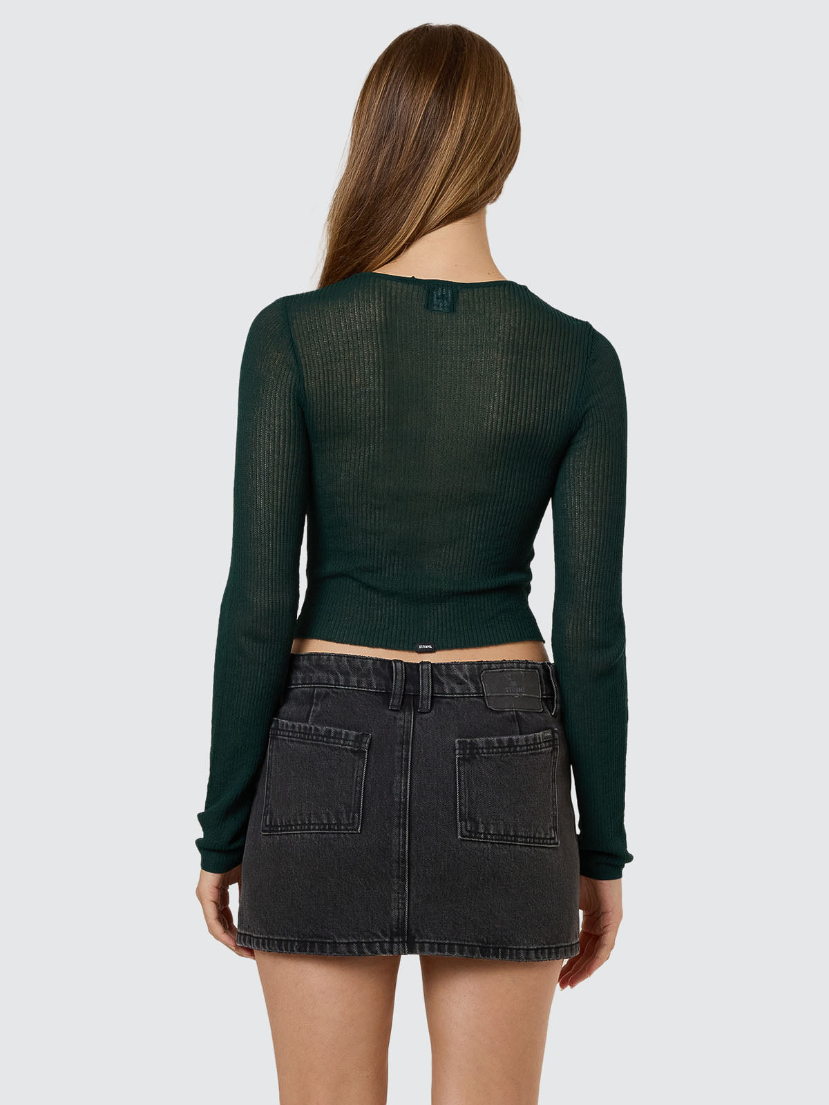 Dissolve My Mind Long Sleeve Knit Top - Vista Green
