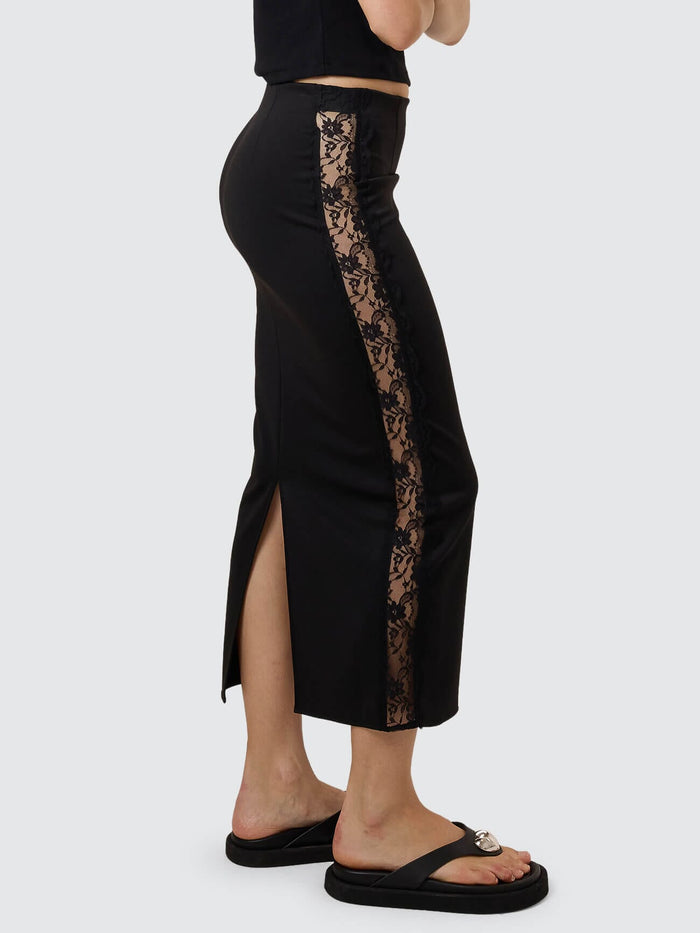 Most Wanted Midi Skirt - Black