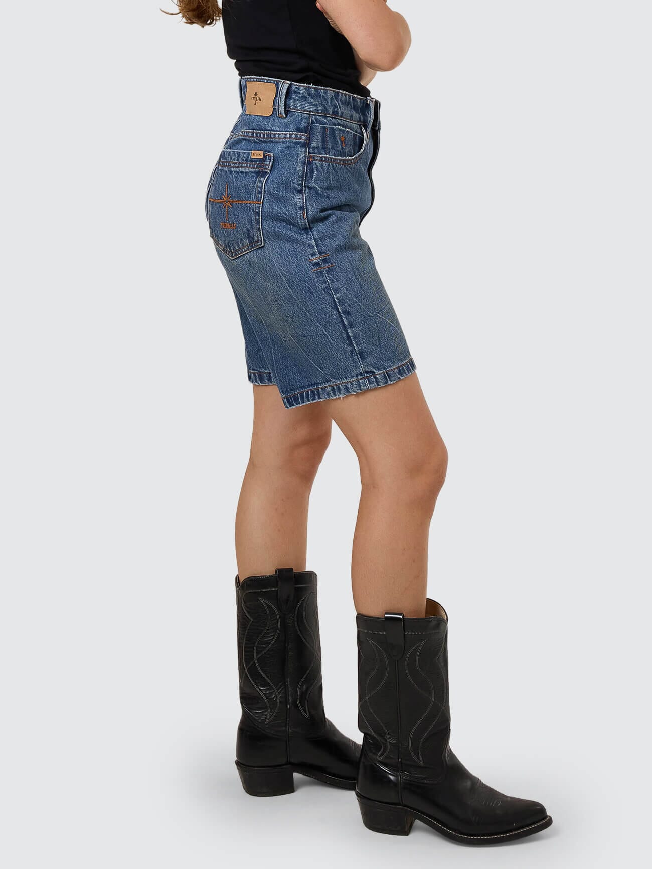 Dopamine Reagan Slouch Short - Vanish Mid Blue