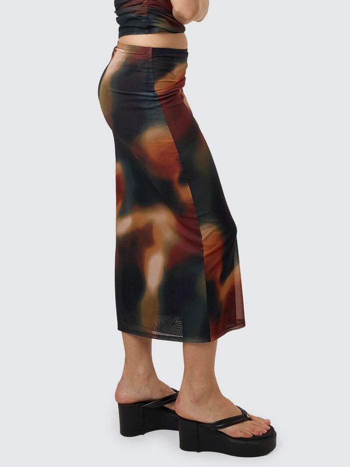 Metamorphic Daze Slip Skirt - Black