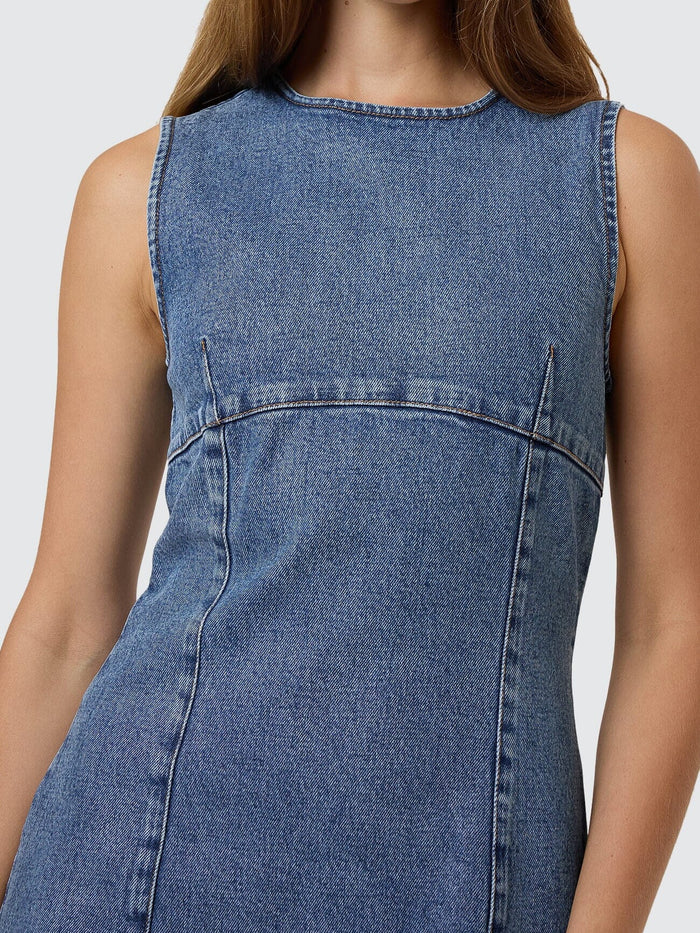 Night Shift Mini Dress - Stoned Blues