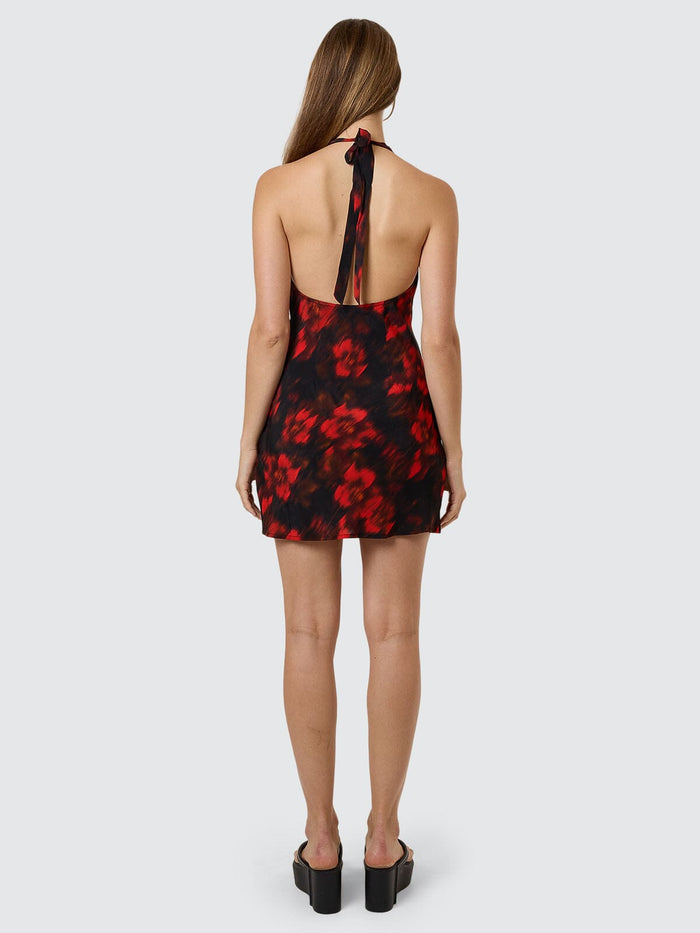Lucky For You Floral Mini Dress - Redwood 4