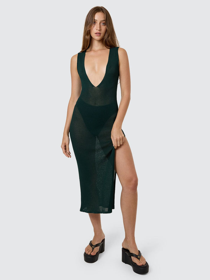 Hayes Reversible Knit Maxi Dress - Vista Green 4