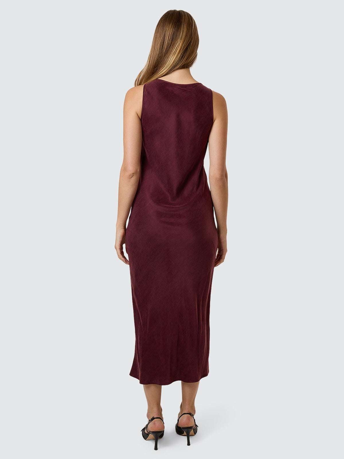 Kathleen Slip Dress - Mahogany 4