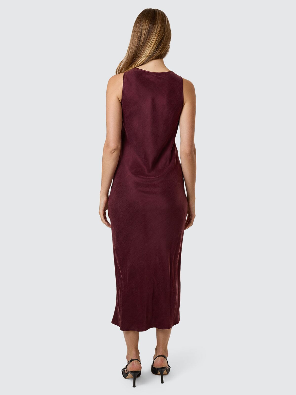 Kathleen Slip Dress - Mahogany 4