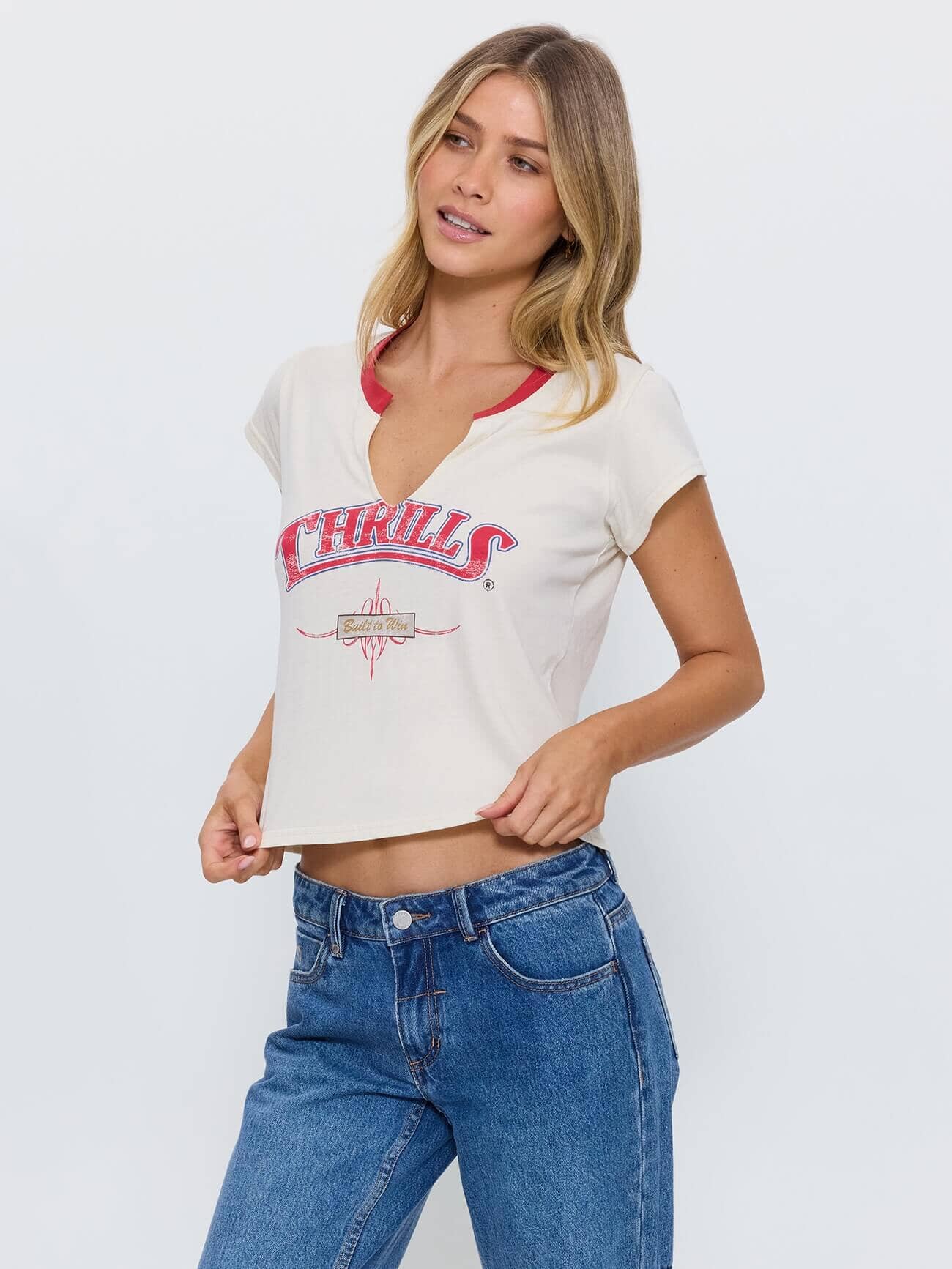 High Noon Slash Tee - Heritage White 4