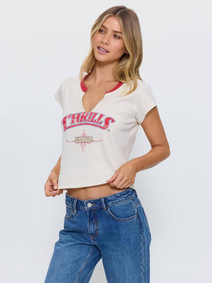 High Noon Slash Tee - Heritage White 4