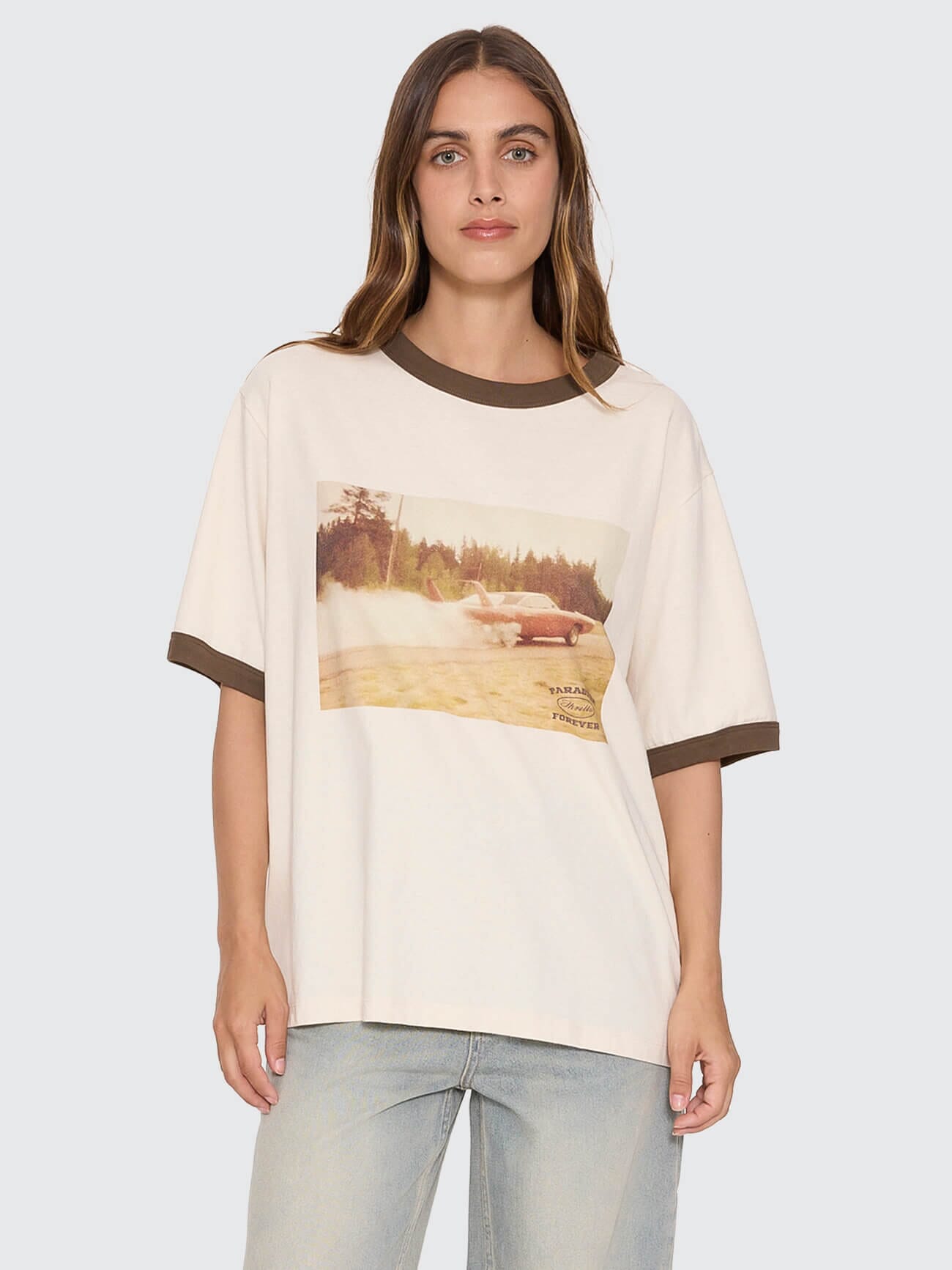 Last Stop Box Fit Tee - Heritage White 4