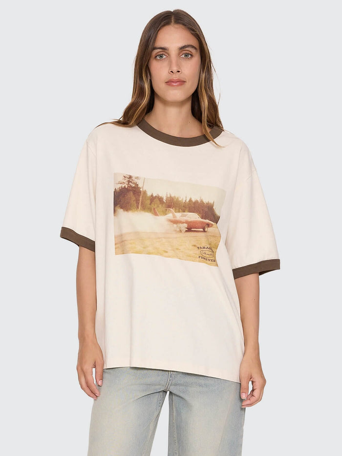 Last Stop Box Fit Tee - Heritage White 4