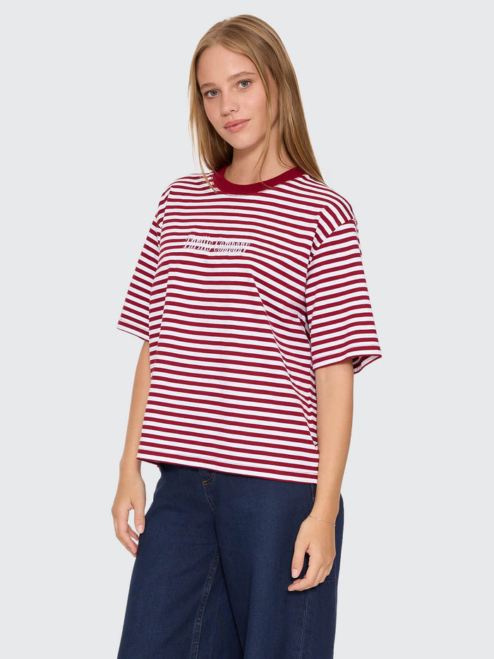 Primitive Stripe Square Tee - Sour Cherry Stripe 4
