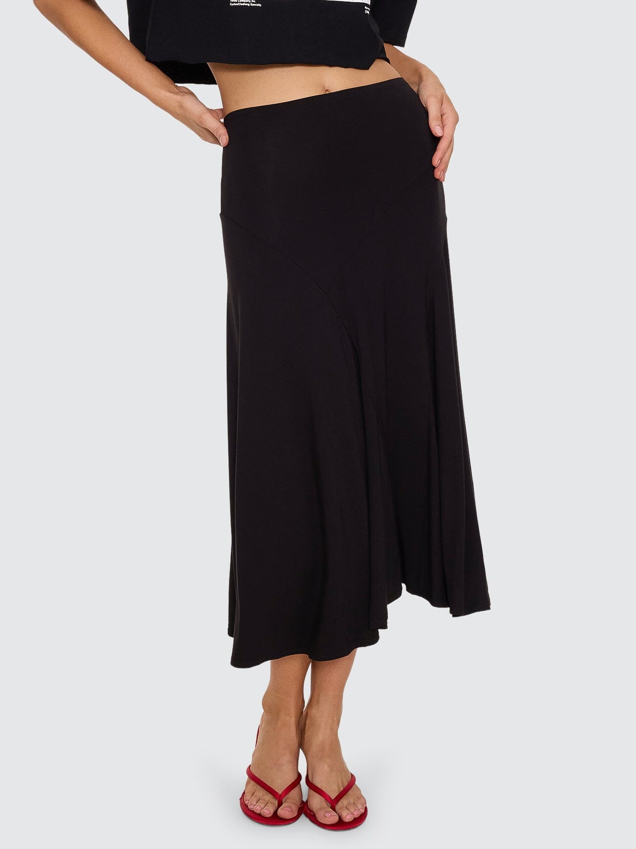 Sienna Midi Skirt - Black